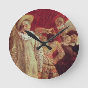 Harlequin, Pierrot and Scapin, Actors from the Com Round Clock