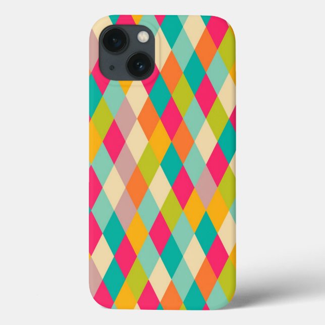 Harlequin vintage pattern Case-Mate iPhone case (Back)