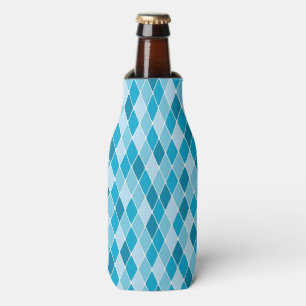 Harlequin winter pattern bottle cooler