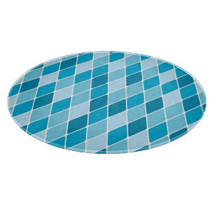 Harlequin winter pattern cutting board