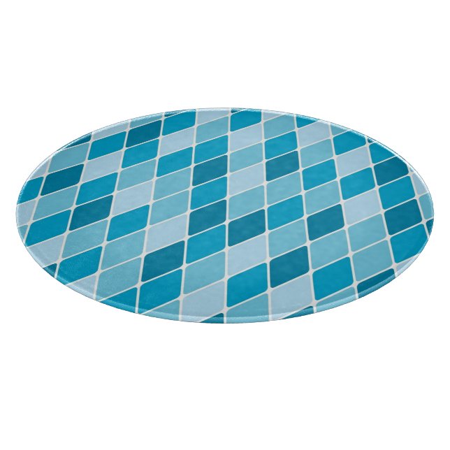 Harlequin winter pattern cutting board (Corner)