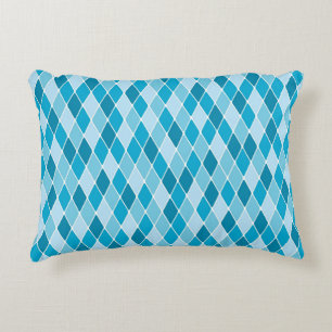 Harlequin winter pattern decorative cushion