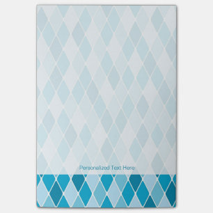 Harlequin winter pattern post-it notes
