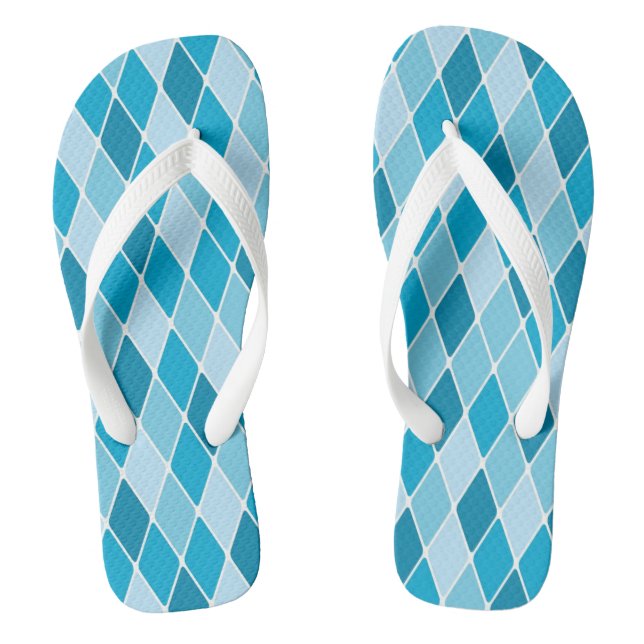 Harlequin winter pattern thongs (Footbed)