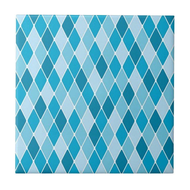 Harlequin winter pattern tile (Front)