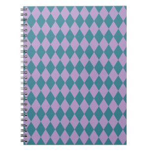 Harlequins Lilac and Teal Notebook