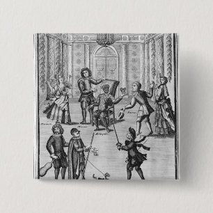 Harlequin's Lottery 15 Cm Square Badge