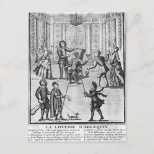 Harlequin's Lottery Postcard