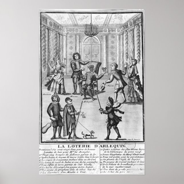 Harlequin's Lottery Poster (Front)