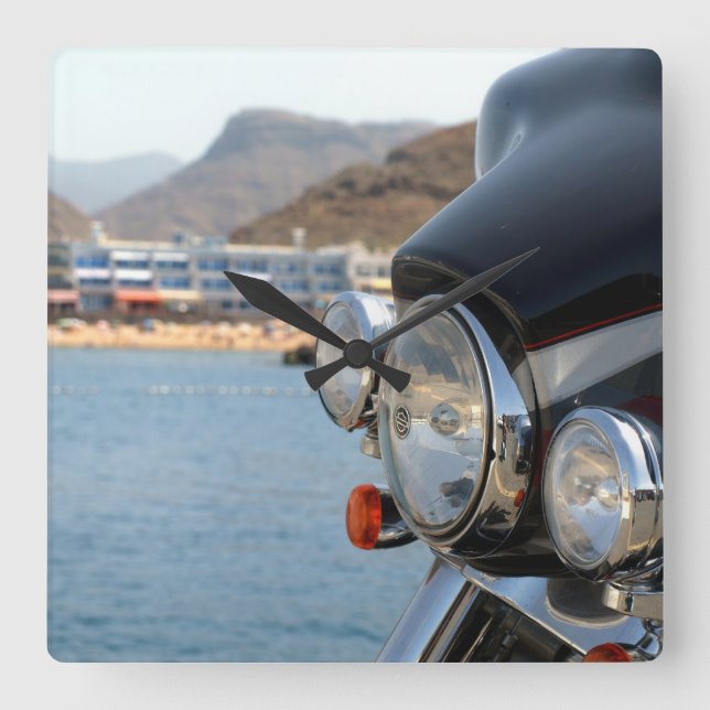 Harley Fairing Square Wall Clock (Front)