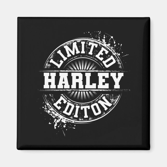 Harley Lied Edition Funny Personalised Name Joke Magnet (Front)