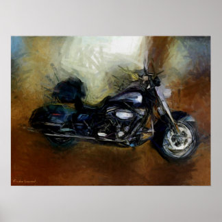 Harley Motorcycle Fine Art Print