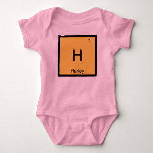 Harley  Name Chemistry Element Periodic Table Baby Bodysuit