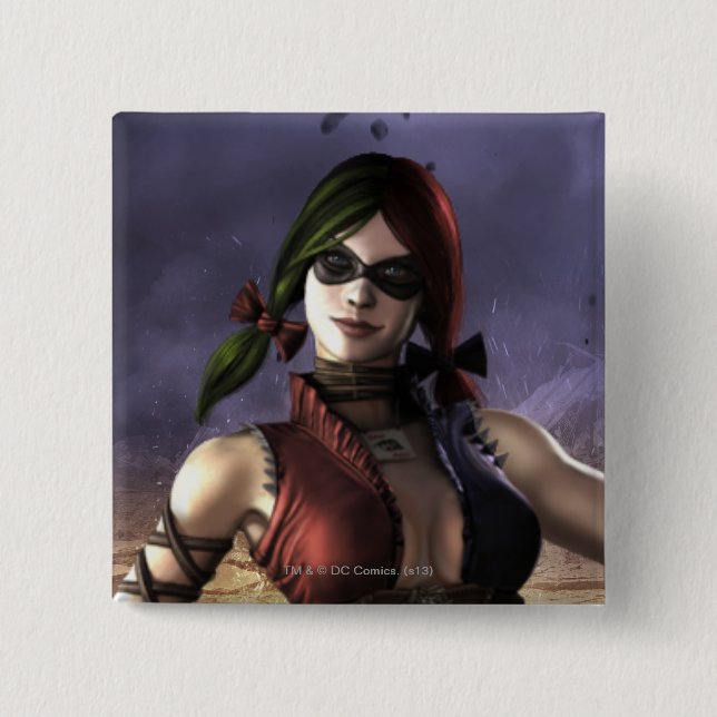 Harley Quinn 15 Cm Square Badge (Front)