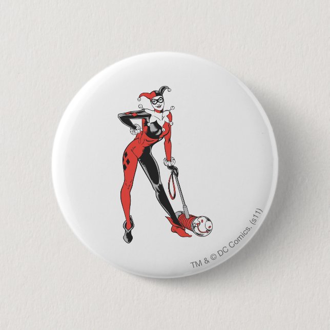 Harley Quinn 2 6 Cm Round Badge (Front)