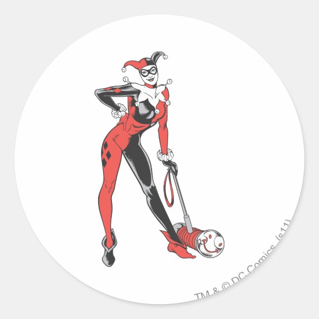 Harley Quinn 2 Classic Round Sticker (Front)