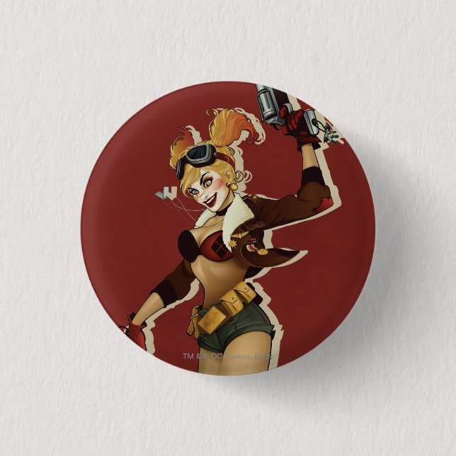 Harley Quinn Bombshells Pinup 3 Cm Round Badge (Front)