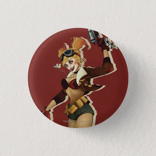 Harley Quinn Bombshells Pinup 3 Cm Round Badge (Front)