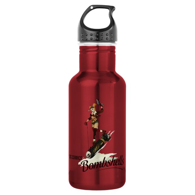 Harley Quinn Bombshells Pinup 532 Ml Water Bottle (Front)