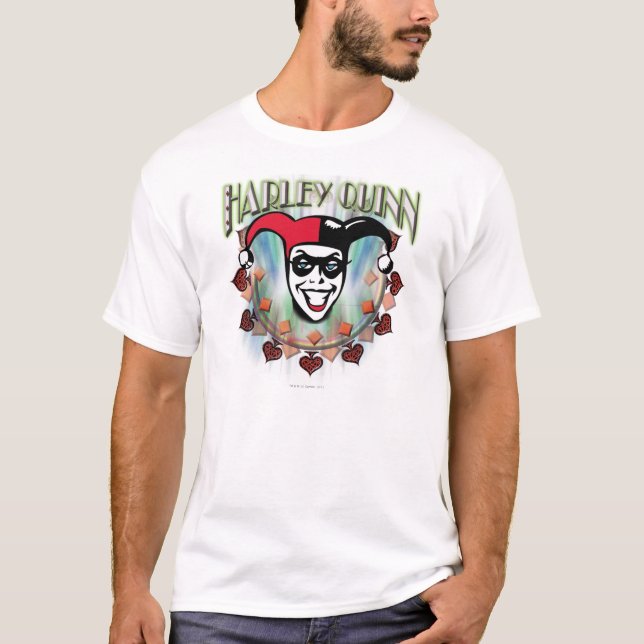Harley Quinn - Face and Logo T-Shirt (Front)
