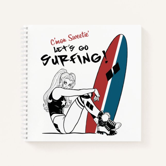 Harley Quinn - Let's Go Surfing Notebook (Front)