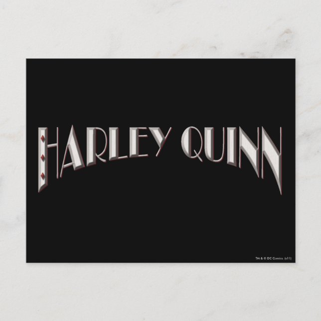 Harley Quinn - Logo Postcard (Front)