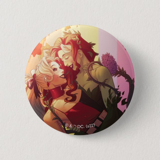 Harley Quinn & Poison Ivy Pride Comic Cover 6 Cm Round Badge (Front)