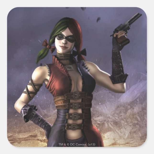 Harley Quinn Square Sticker (Front)