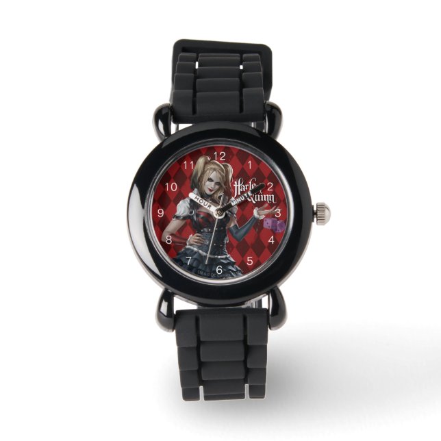 Harley Quinn With Fuzzy Dice Watch (Front)