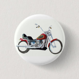 Harley Soft-tail custom 3 Cm Round Badge