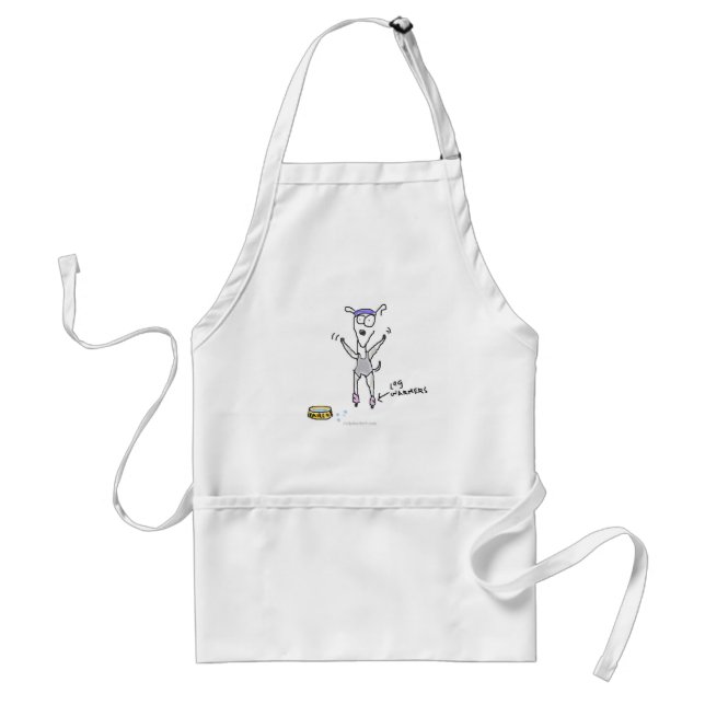 Harley the Jazzercising Greyhound Standard Apron (Front)