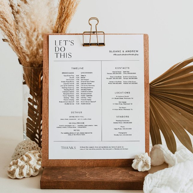 HARLOW Bridal Party Timeline, Itinerary & Details (Creator Uploaded)