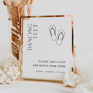 HARLOW Dancing Feet Wedding Flip Flops Sign
