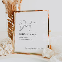 HARLOW Doughnut Wedding Sign Doughnut Mind If I Do