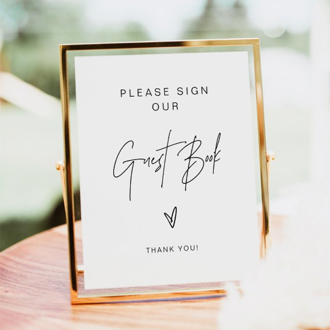 HARLOW Edgy Minimalist Sign Our Guestbook Wedding (Creator Uploaded)