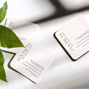 HARLOW Fun Facts About the Bride & Groom Coaster