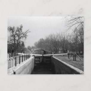 Harlow Mill lock, Essex, UK Postcard