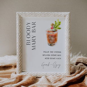 HARLOW Minimalist Bloody Mary Bar Sign