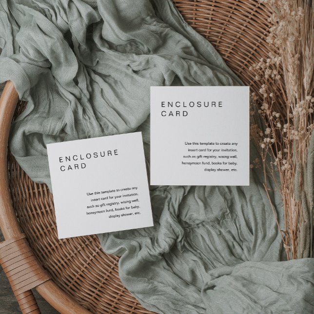 HARLOW Minimalist Enclosure Card Invitation Insert (Creator Uploaded)