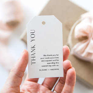 HARLOW Minimalist Thank You Favour Tag