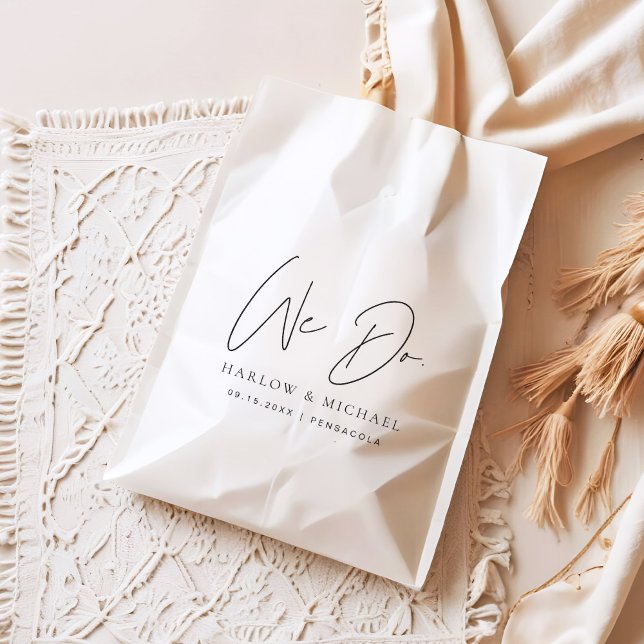 HARLOW Modern Minimalist We Do Wedding Favour Bag (Creator Uploaded)