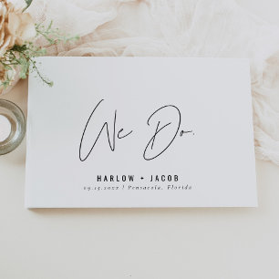 HARLOW Modern Minimalist We Do Wedding Guest Book