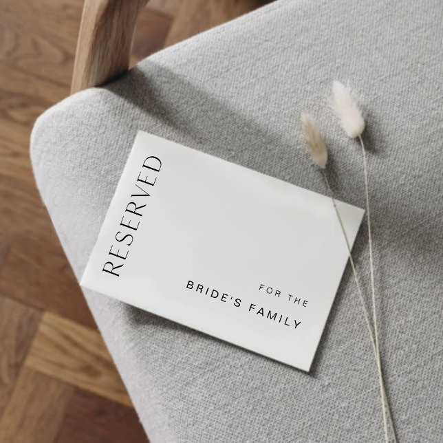 HARLOW Reserved 5x7 Flat Card or Sign (Creator Uploaded)