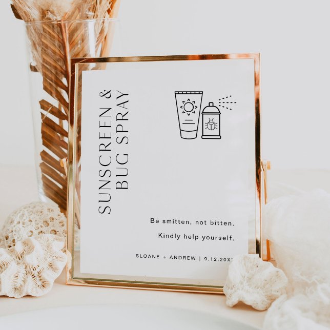 HARLOW Sunscreen And Bug Wedding Sign (Creator Uploaded)