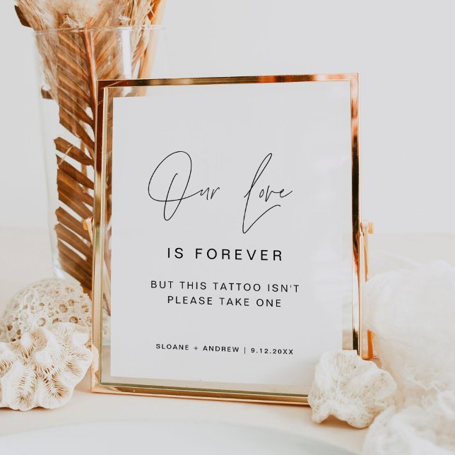 HARLOW Temporary Tattoo Table Wedding Sign (Creator Uploaded)