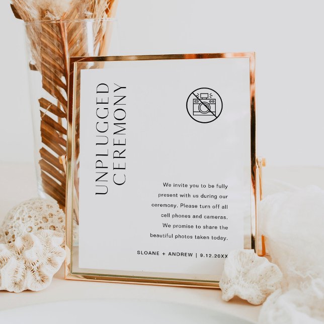 HARLOW Unplugged Ceremony Wedding Sign (Creator Uploaded)