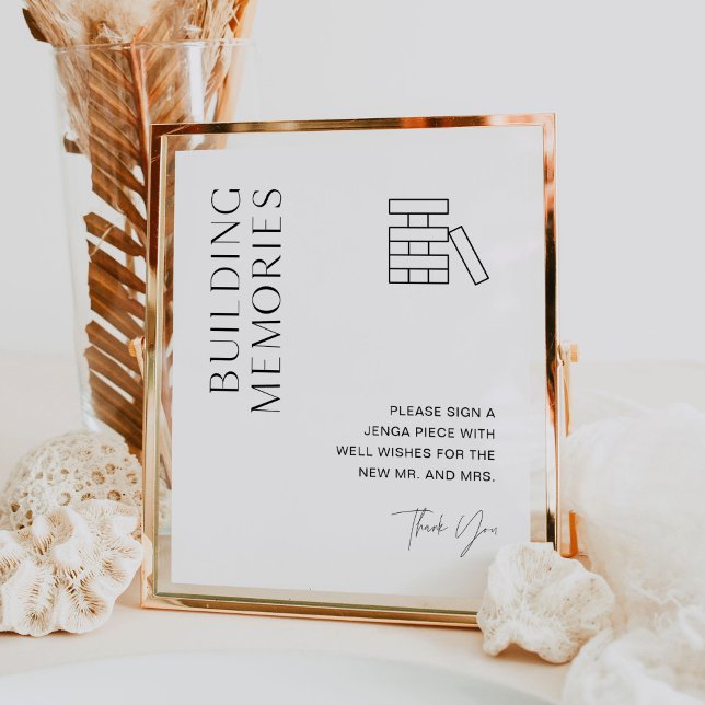 HARLOW Wedding Jenga Guest Book Sign (Creator Uploaded)