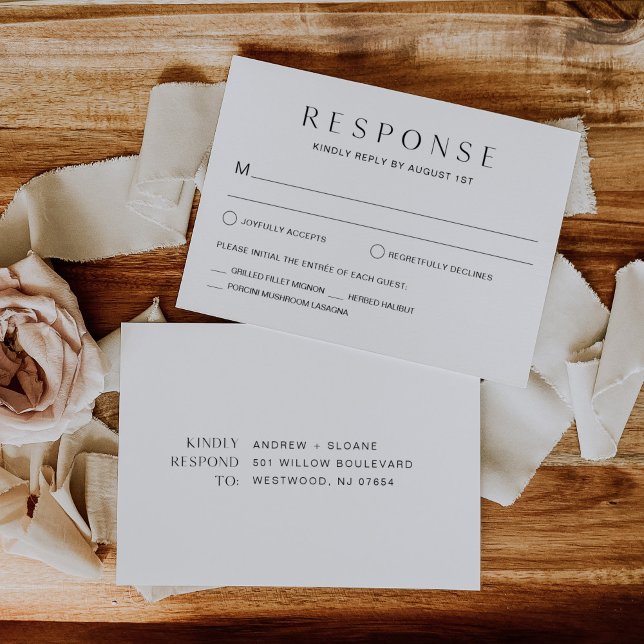 HARLOW Wedding RSVP Response Card (Creator Uploaded)