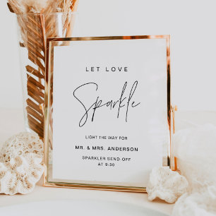 HARLOW Wedding Sparkler Send Off Sign