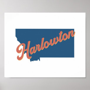 Harlowton, Montana state print